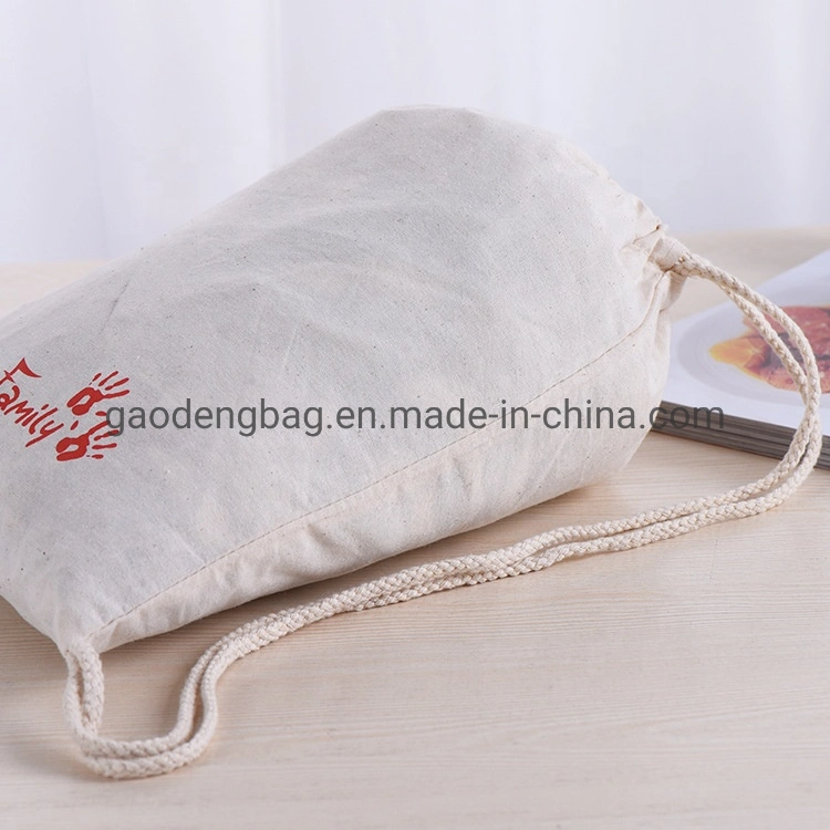 Wholesale Best White Dust Bags Cotton Canvas Drawstring Bag Backpack with Logo