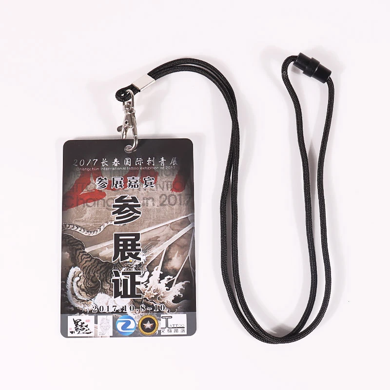 Black Neck Round Designer&prime;s Mobile Lanyard