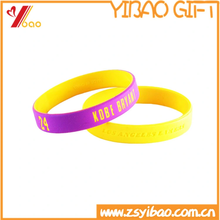 Custom Logo Fashion Sport Silicon Rubber Wrist Band Colorful Slap PVC Embossed Debossed Silicone Bracelet for Promotion Gift No Minimum