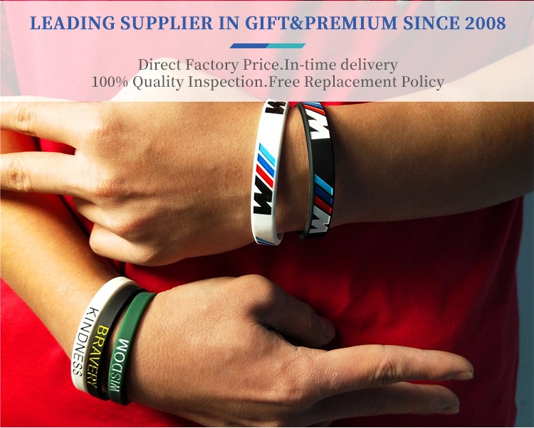 Wholesale Bulk Cheap Eco Friendly Custom Logo Printed Children Snap Wristband Promotional Silicone Slap Ruler Bracelet