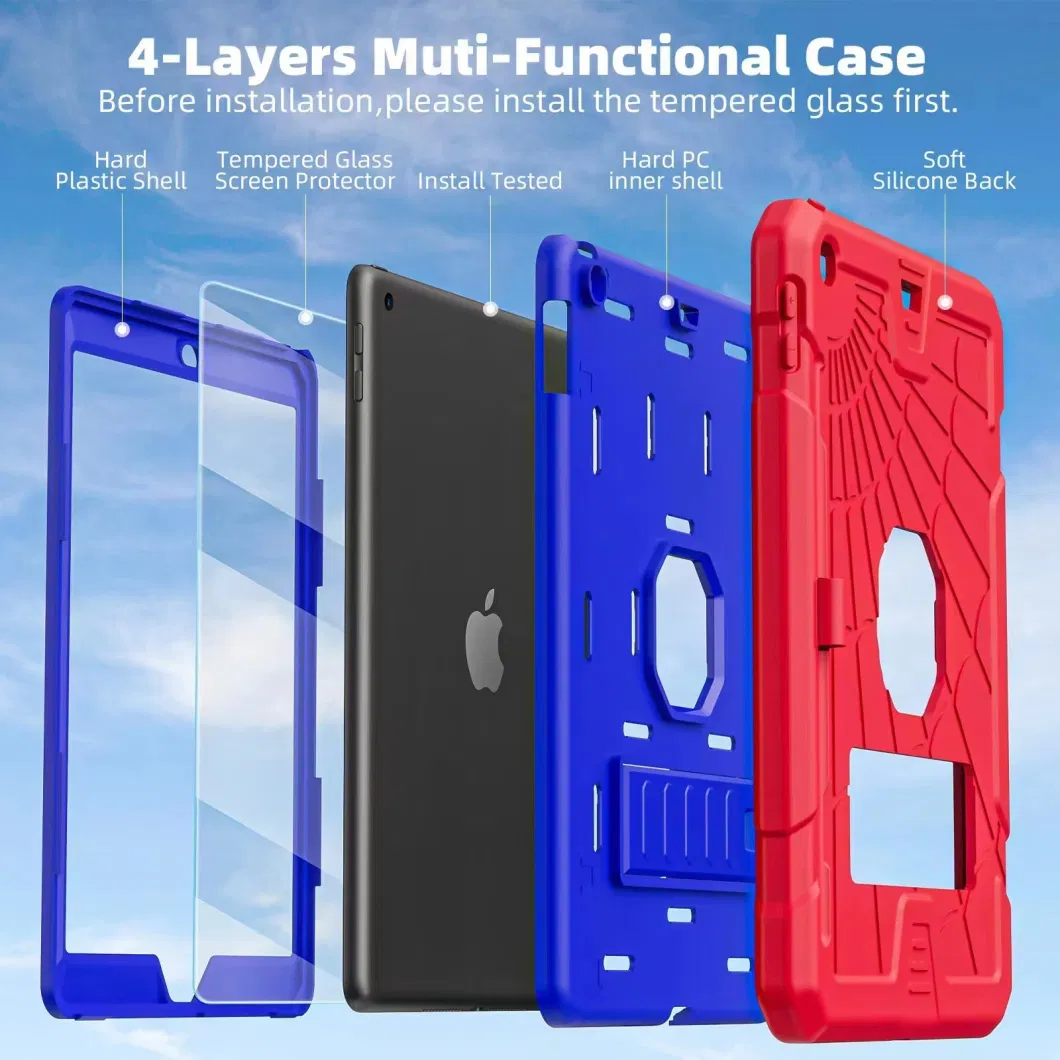 Drop Resistant Tri-Proof Silicone PC Tablet Case Waterproof with Pencil Holder for iPad Air4/5 10.9 2020/2022