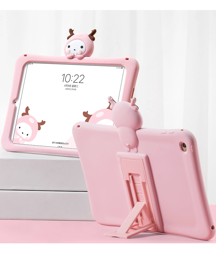 Deer Cartoon Kids Shockproof Case for iPad 10.2 Air Mini 5 4 Tablet Case Soft Silicone Case