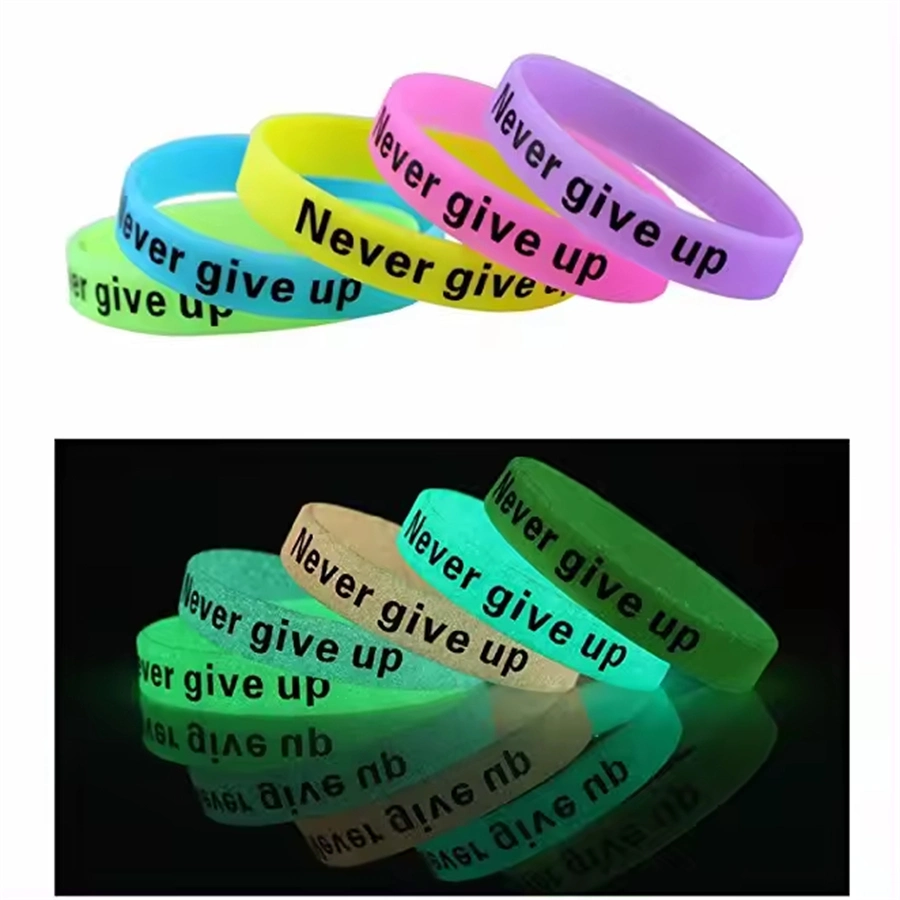 Custom Silicone Bracelets Personalized Rubber Wristbands with Message or Logo