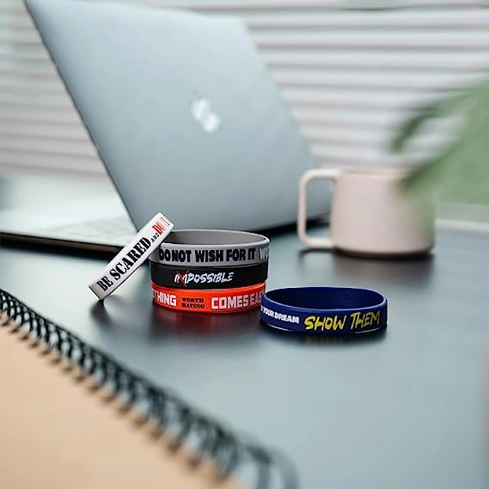 Custom Silicone Bracelets Make Your Own Rubber Wrist Bands with Message Logo High Quality Personalized Wristband