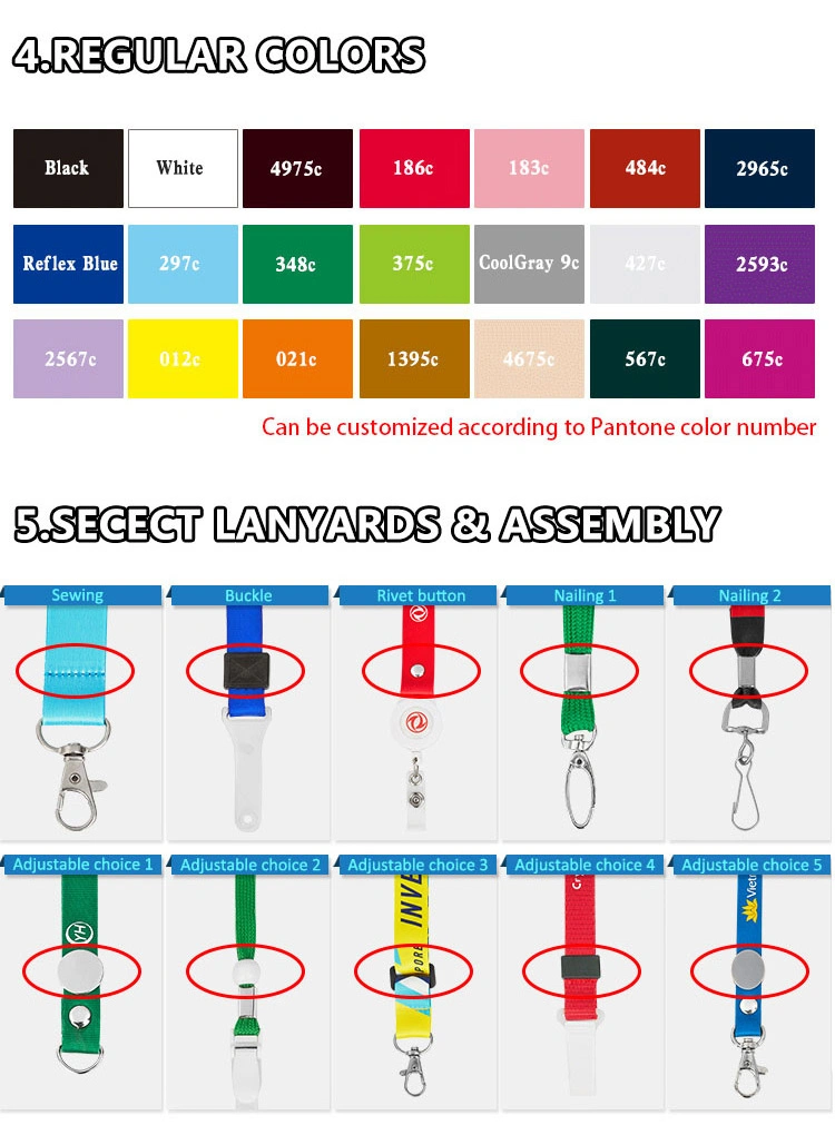 Custom Logo LED Lanyard Keychain Designer Lanyard