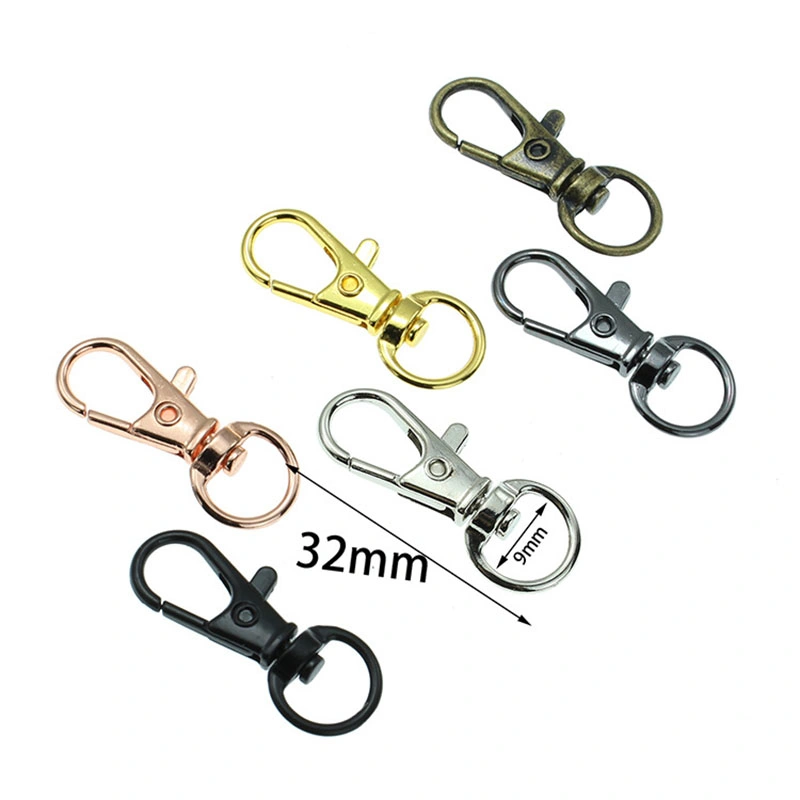 Wholesale Good Quality 10mm 15mm 20mm 25mm Zinc Alloy Metal Snap Hook for Lanyard Accessories Lanyard Parts Lanyard Attachment