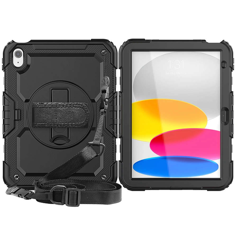 Heavy Duty Rugged Silicone Case for iPad 10th Generation10.9&prime;&prime; 2022 with Portable Straps in Stock