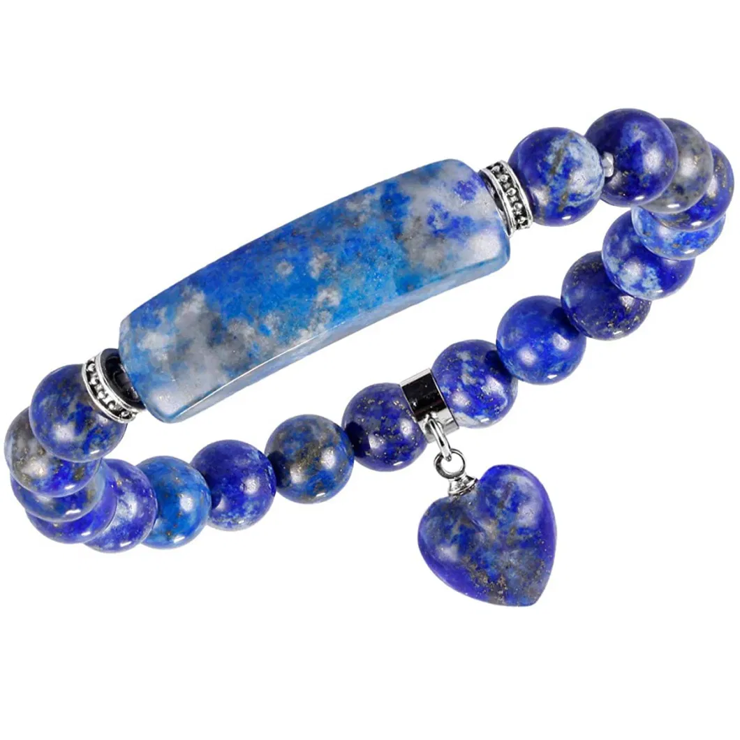 Wholesale Healing Stone Beads Crystal Energy Handmade Charm Bracelet