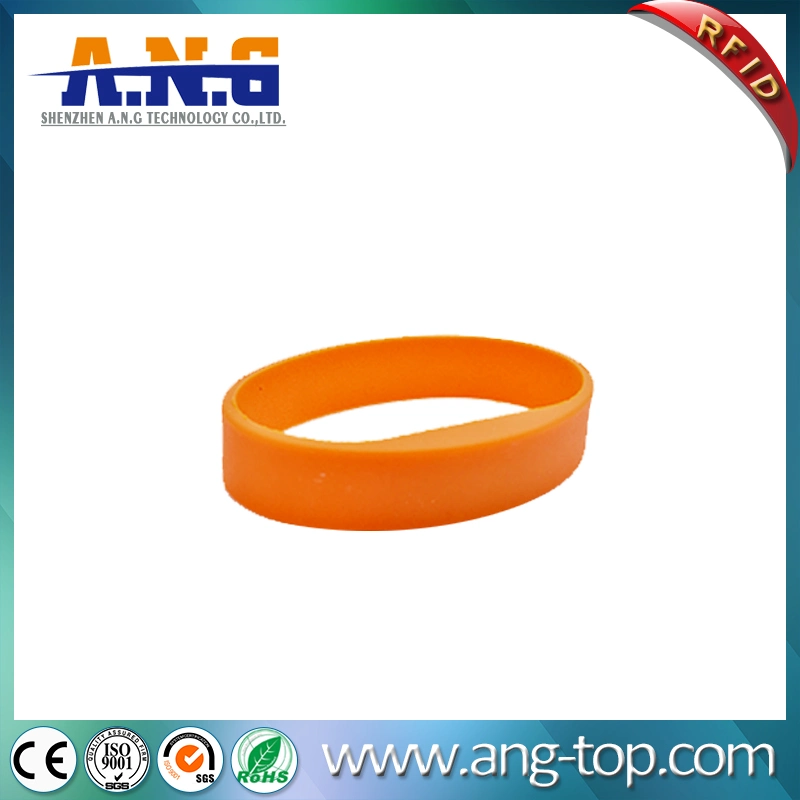 Cmyk Printing Silicone Slap Bracelet, RFID Bracelets for Membership Management