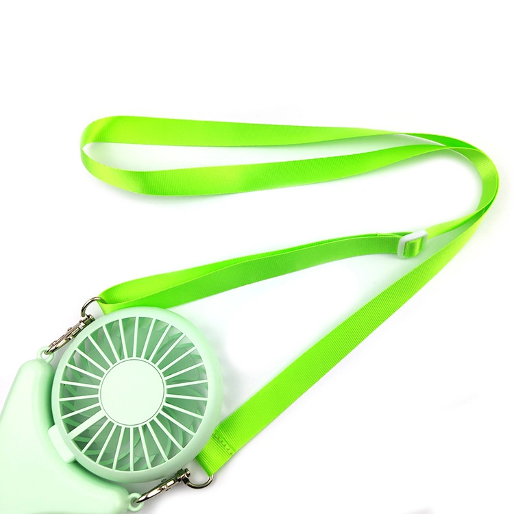 Carry Outdoor Diagonal Span Handheld Mini Small Fan Lanyard Adjustment with Fan Halter Cord Support Logo Making