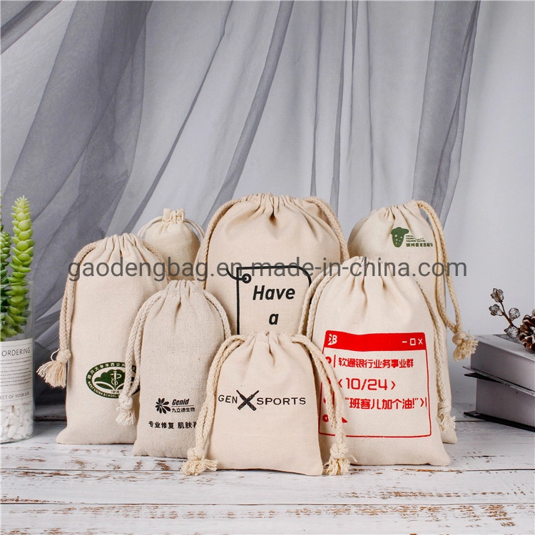 Wholesale Best White Dust Bags Cotton Canvas Drawstring Bag Backpack with Logo