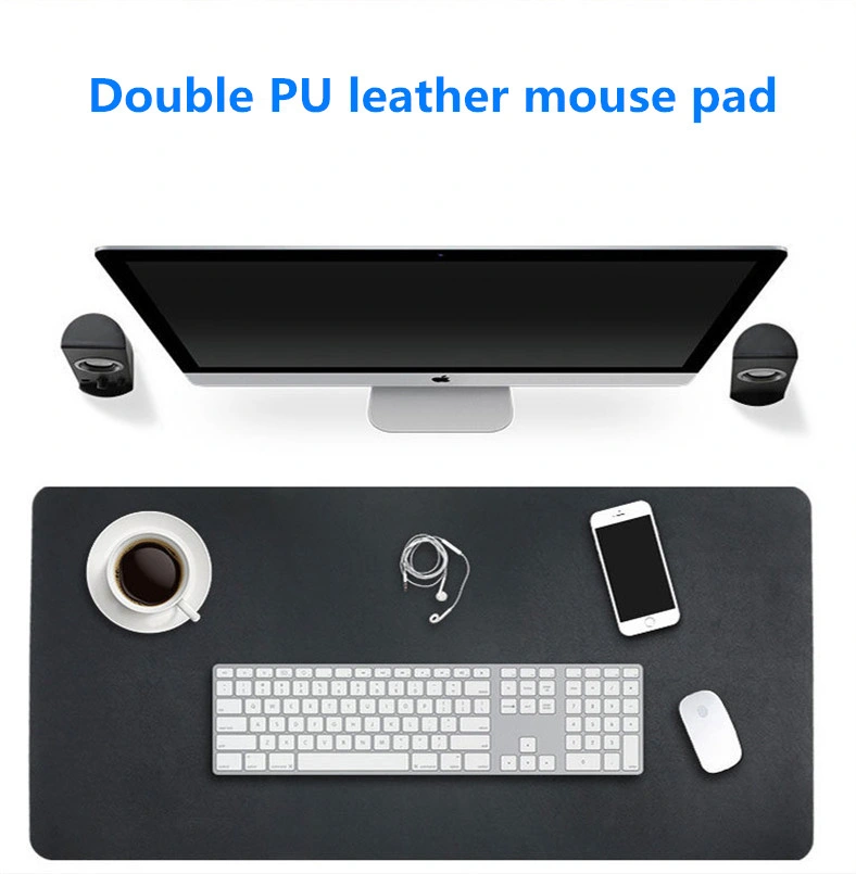 Rectangle Big 80cm X 40cm Blank Sublimation Mouse Pad PU Leather Mouse Pad