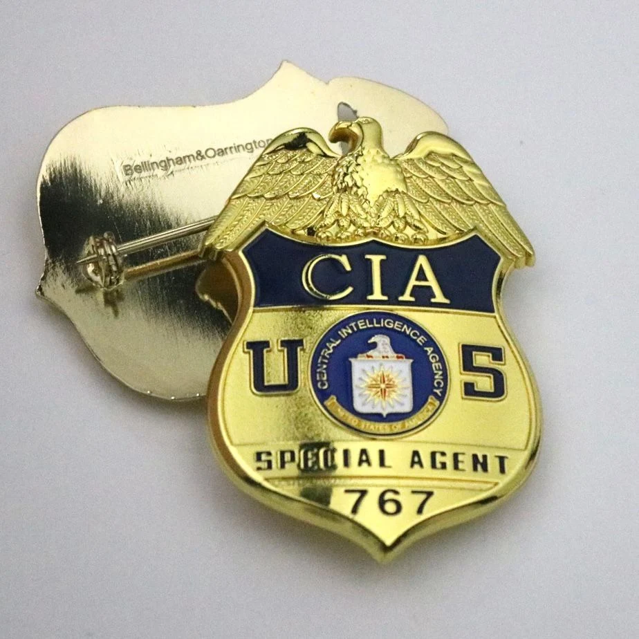 OEM Wholesale Promotional Metal Lapel Pin Custom Security Police Gift Button Badges