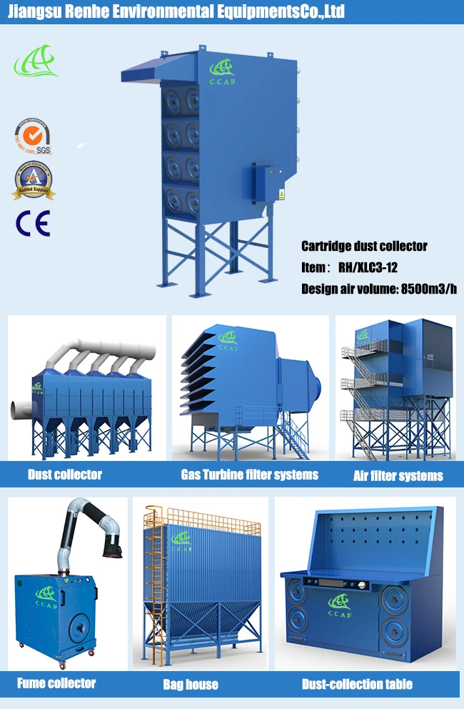 Jiangsu Renhe High Quality Downflow Cartridge Dust Collector for Industrial Air Clean