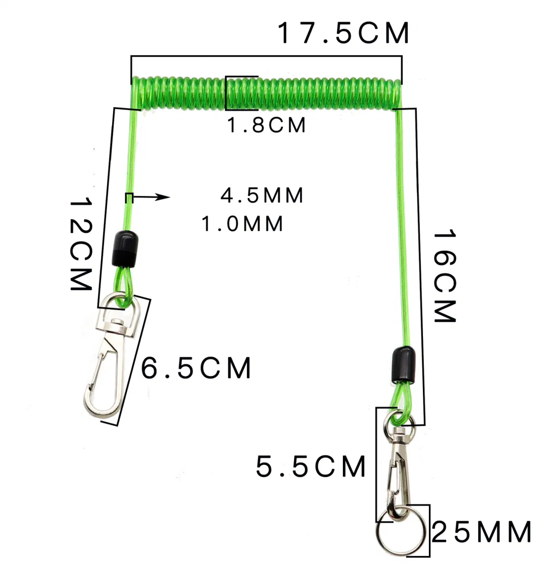 Lanyard for Scaffolding with 2 Rings Security Lanyard for Keys Tools Lanyards