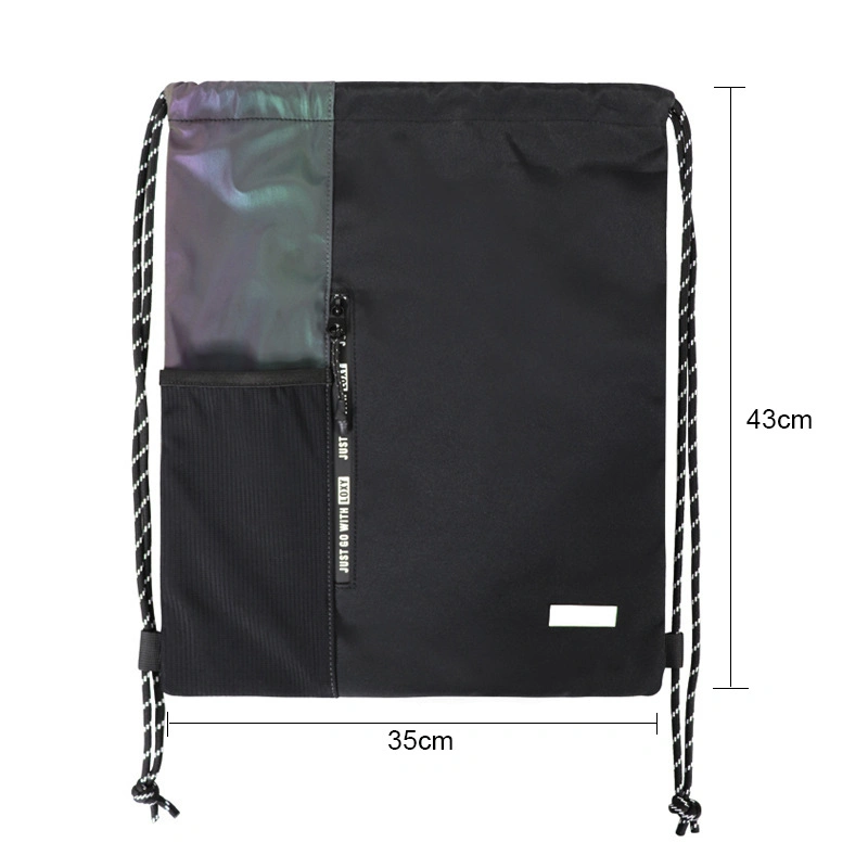 Ultra-Light Reflective Oxford Cloth Drawstring Backpack