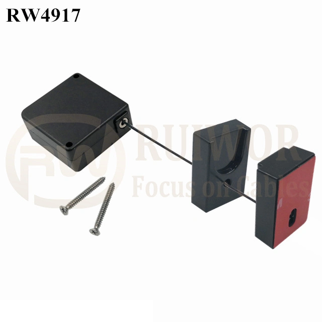 Customized Square Retractable Anti-Theft Recoiler Pull Box with Ratchet Function