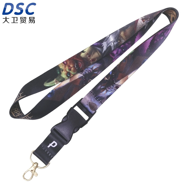 Exhibition Ribbon Lanyard Badge Heat Transfer Badge Card Sleeve Sling Long Belt Hanging Neck Belt Bottle Opener Certificate Lanyard