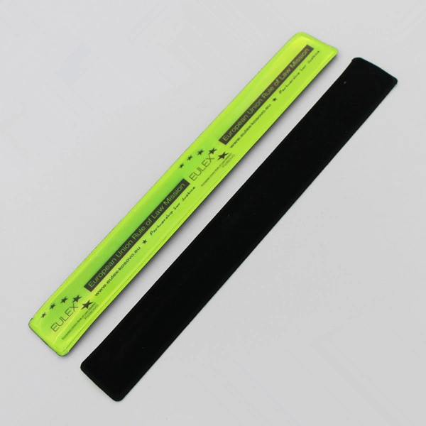 Promotional Gifts Cheap Custom PVC Reflective Slap Bracelet