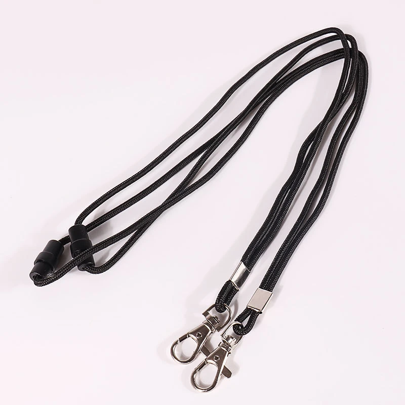 Black Neck Round Designer&prime;s Mobile Lanyard