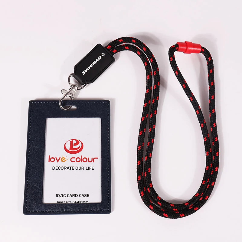 Black Neck Round Designer&prime;s Mobile Lanyard