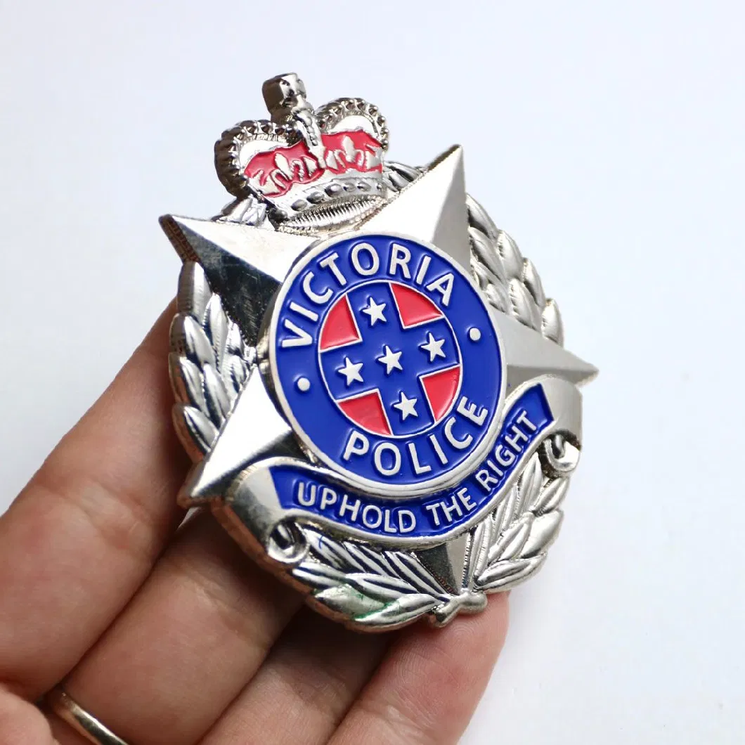 OEM Wholesale Promotional Metal Lapel Pin Custom Security Police Gift Button Badges