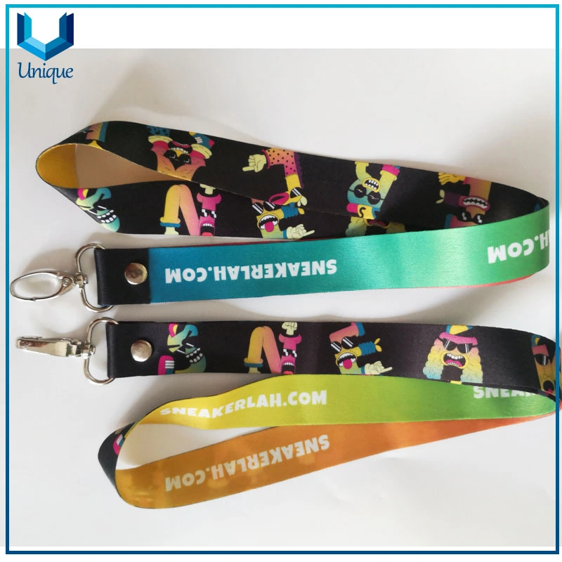 Bottle Opener Function Medal Lanyard, Card Holder Neck Lanyard, Custom Sublimation Woven Ribbon Lanyard for Promotional Gifts