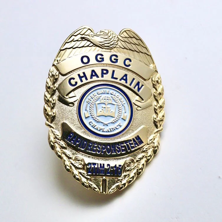 OEM Wholesale Promotional Metal Lapel Pin Custom Security Police Gift Button Badges