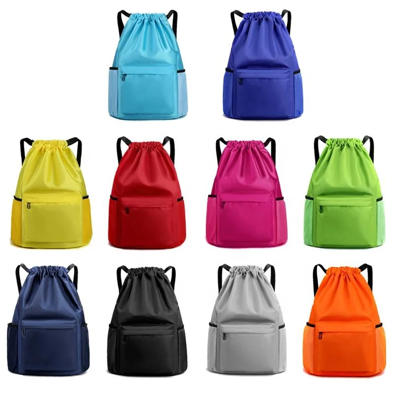 Drawstring Backpack Bag Wet and Dry Separation Beach Swimming Backpack for Sports