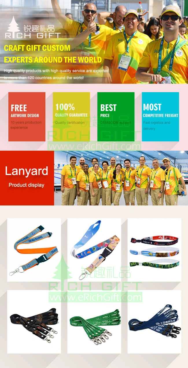 Competitive Price Nylon Breakaway Webbing Wristband Lanyards No Minimum