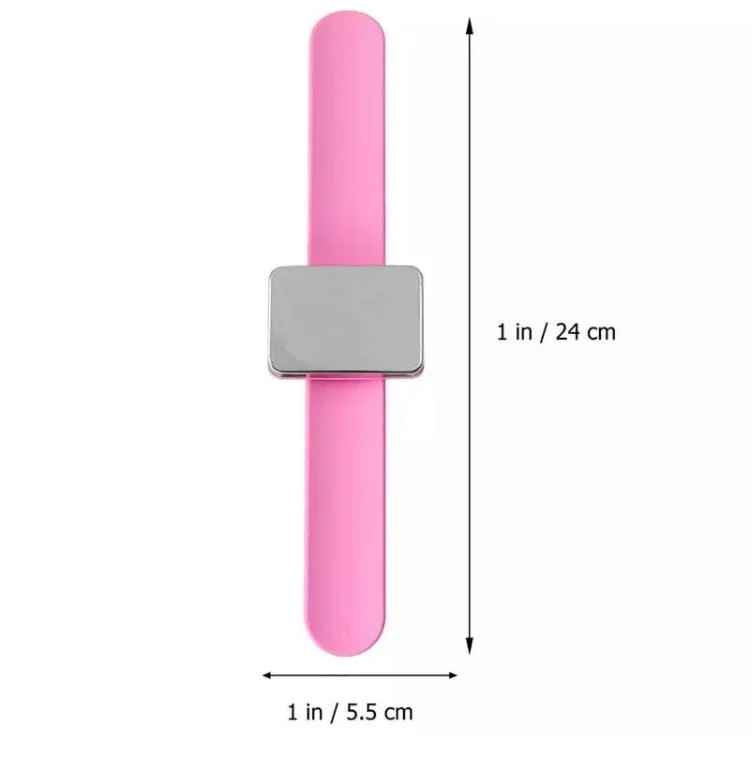 Silicone Bracelet for Hairpins Parlor Usages Adjustable Slap Bangles Magnetic Wristband