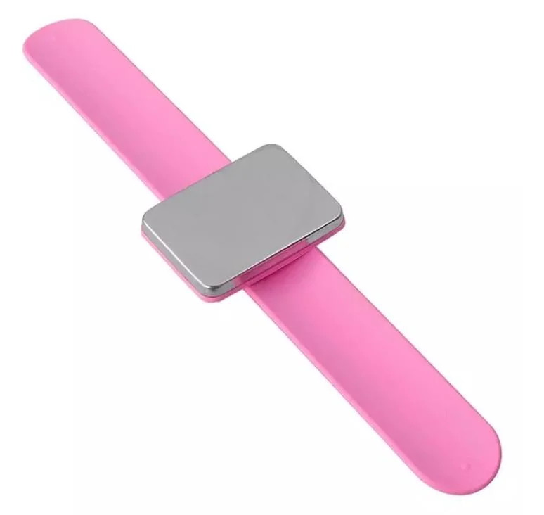 Silicone Bracelet for Hairpins Parlor Usages Adjustable Slap Bangles Magnetic Wristband