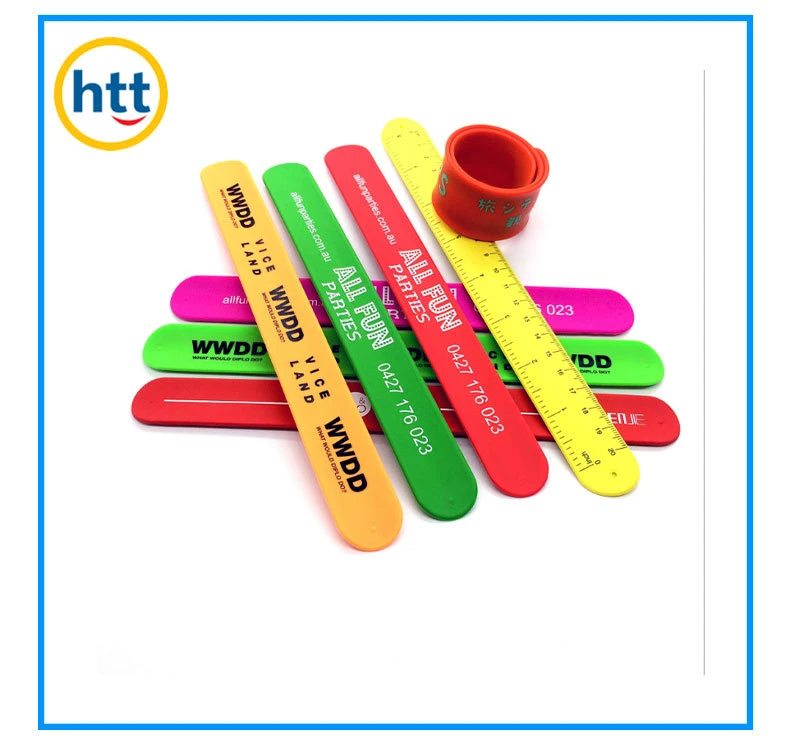 Wholesale Rubber Soft PVC Wristband Bracelet Silicone Slap Bracelet for Kids