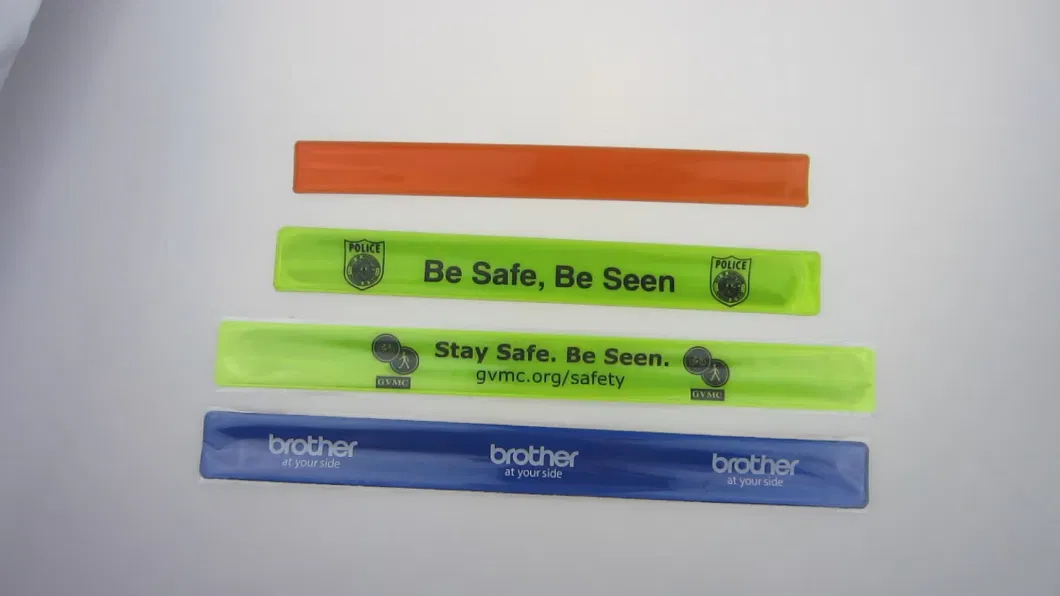 Custom Reflective PVC Slap Band Wholesale Snap PVC Slap Bracelet