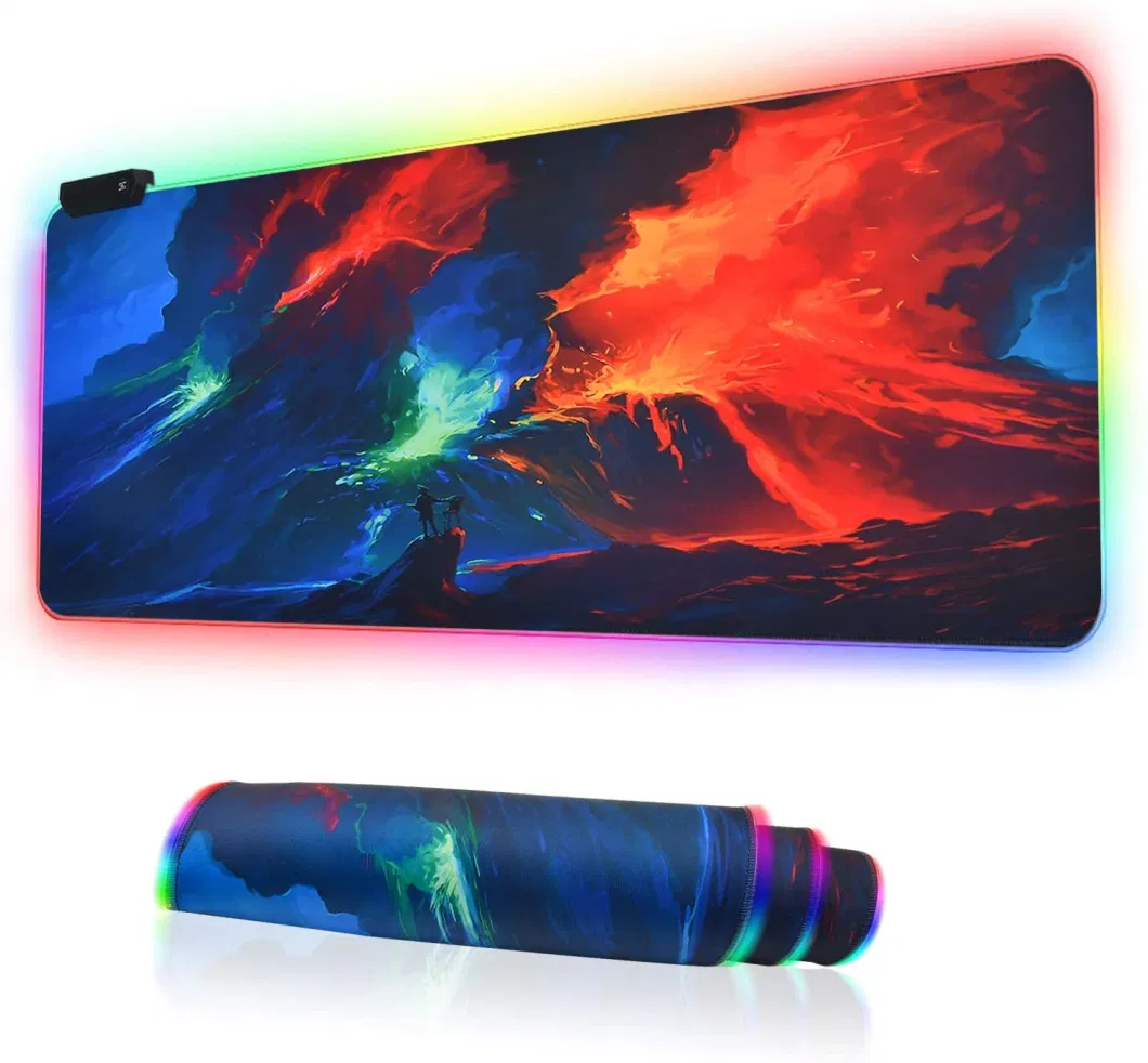 Large Oversized Custom Lighting RGB LED Extended USB Gaming Mouse Pad