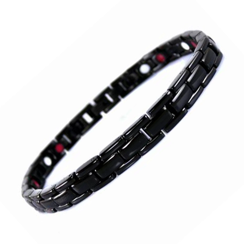 Fashion Stainless-Steel Bracelet with Negative Ion Germanium and Far Infrared Energy for Men (CFSTB044)