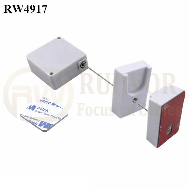 Customized Square Retractable Anti-Theft Recoiler Pull Box with Ratchet Function