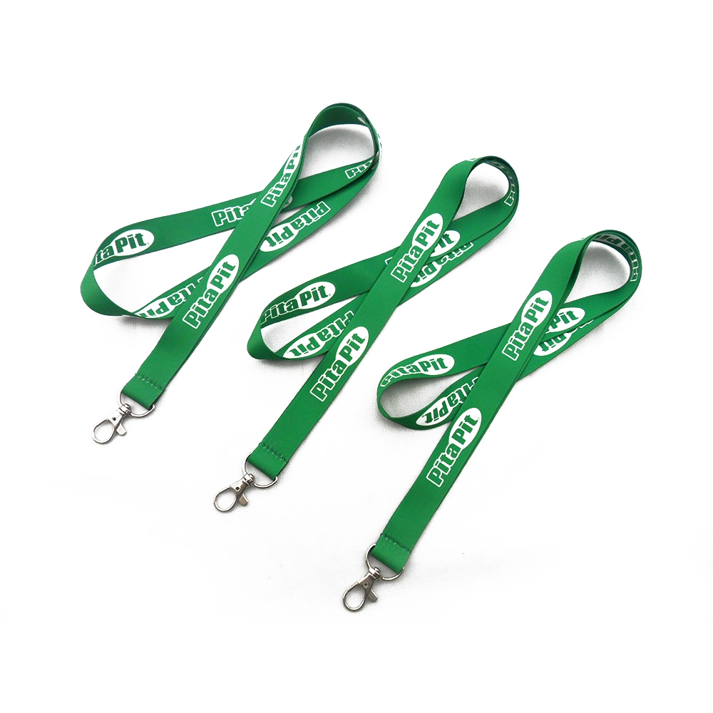 Eco-Friendly Customize a Fashion Cute Green Lanyard Sublimation Printing Lanyard Wholesale