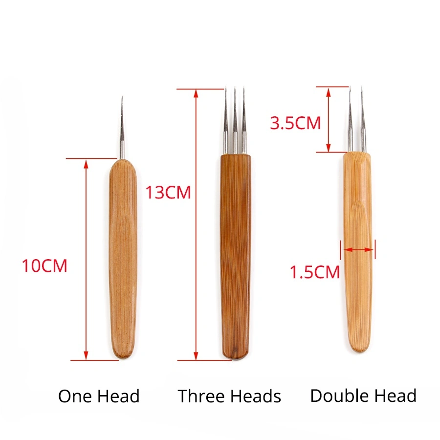 High Quality Knitting Needle Bamboo Handle Crochet Hook