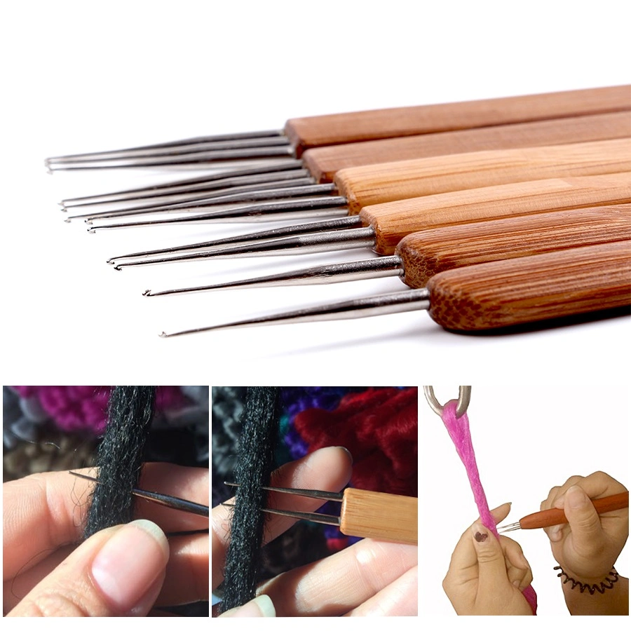 High Quality Knitting Needle Bamboo Handle Crochet Hook