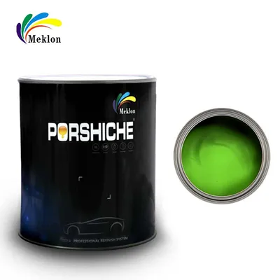 Baja COV resistente a altas temperaturas Reacabado Pintura para automóviles Amarillo Verde