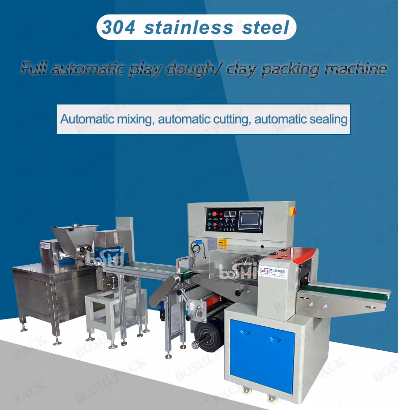 Fully CE Automatic Colored Clay Packing Machine Extruding Shaping Cutting Sealing Machine