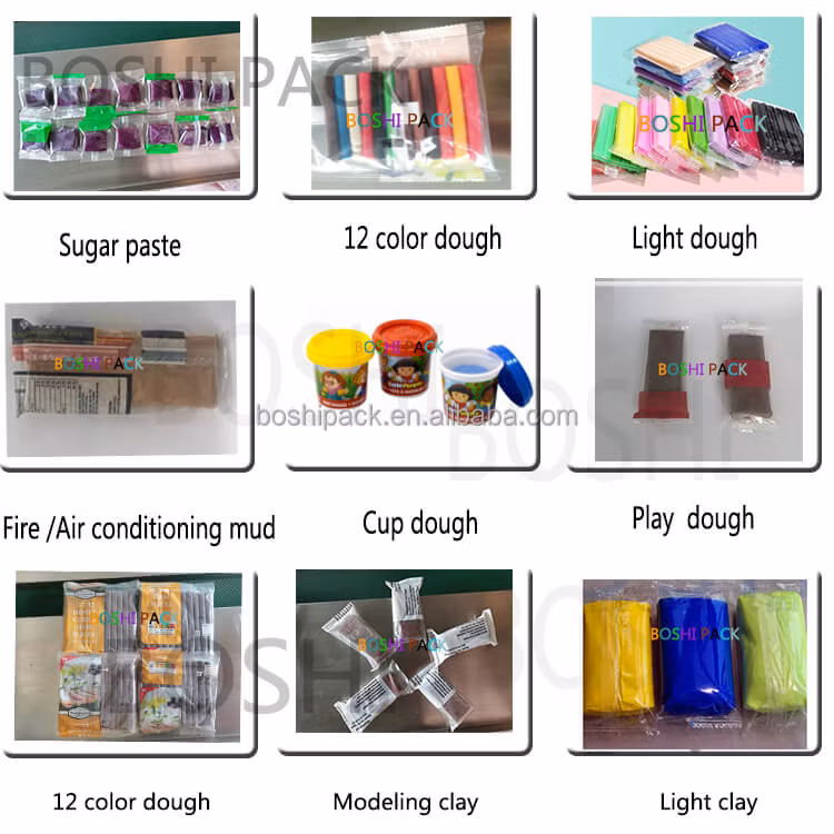 Fully CE Automatic Colored Clay Packing Machine Extruding Shaping Cutting Sealing Machine
