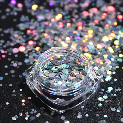 Broyal Round Ultra-Thin Fluorescent Color glitter misto