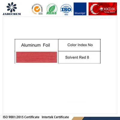 Solvente rosso ad alte prestazioni 8 Produttore solvente rosso 2 ° fabbrica Tinture per rivestimento in legno