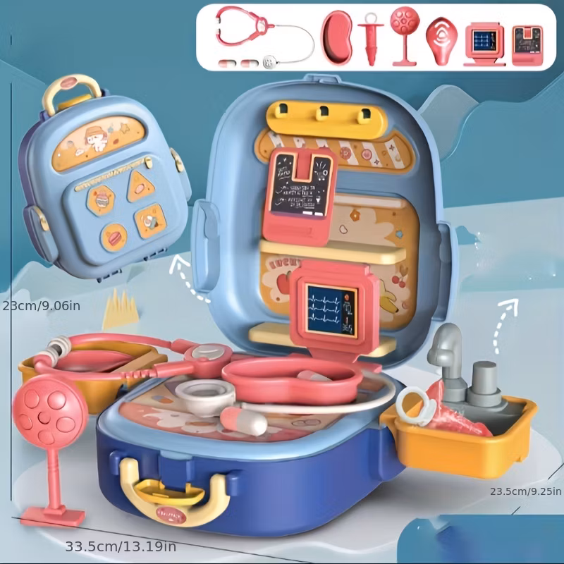 Wholesale Kitchen Play House Backpack Colored Mud Suit Kids Intelligence Clay Playdough Toys DIY Play Dough Tool Toy Funny Air Dry Clay