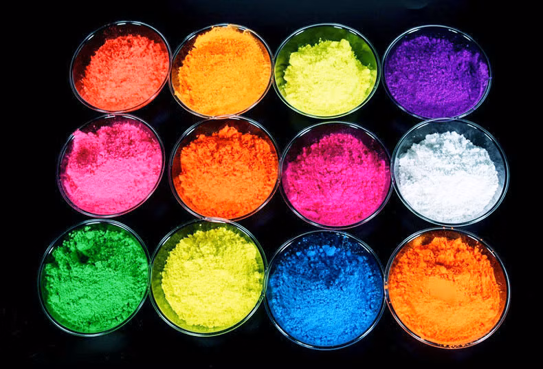 Fluorescent Pigment with High Quality for Art Paints and Water-Based Textile Printing.