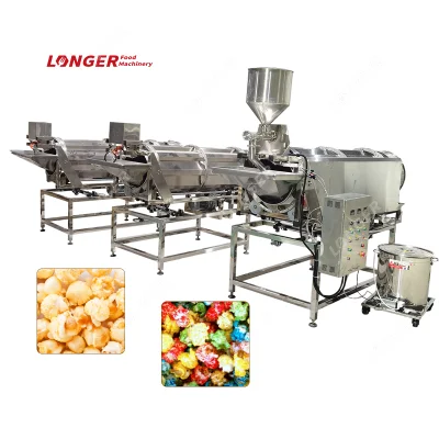 Stainless Steel Popcorn Caramel and Flavors Coating Machine Seasoning Cube Making Machine From Locust Beans