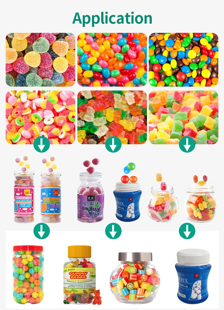 cGMP CE Pectin Gummy Bear Counter Soft Candy Counting Machine