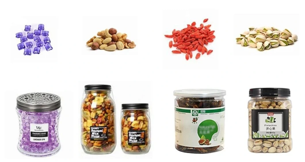 Automatic Gummy Candy / Dry Food Weight Bottle/Can/Jar Filling Packing Machine